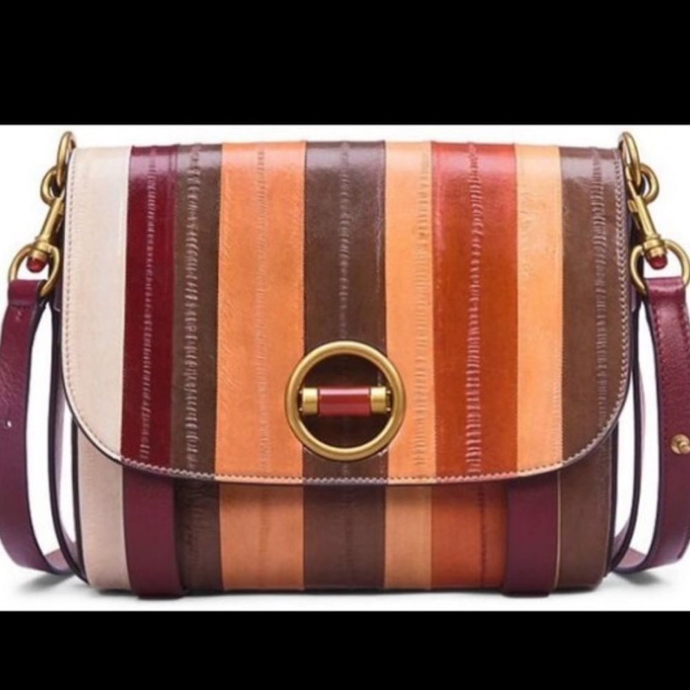 TORY BURCH Alastair eel Stripe Runway Bag